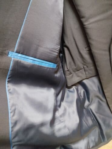 paltar geyim: Kişi kostyum dəsti (2 ədəd) - Rənglər: tünd göy və qara - Kəsim — 3