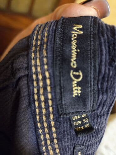 şalvar kişi: Klassik Şalvar, Massimo Dutti, rəng - Qara — 2