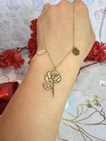 Qol saatları və aksesuarlar: Boyunbağı, Sarı qızıl, 585 Əyar, 208 g — 2