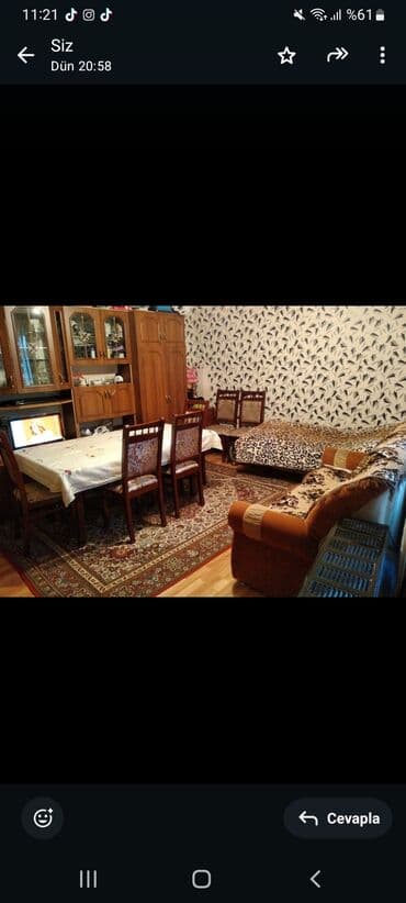 sumqayıtda 2 otaqlı kirayə evlər: 2 комнаты, 45 м², Нет кредита, Средний ремонт — 1