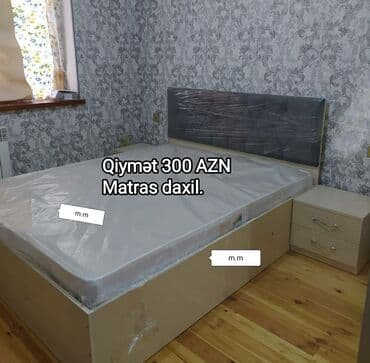 tek kravat: Yeni, İkinəfərlik çarpayı, Bazasız, Matras ilə, Siyirməsiz, Azərbaycan — 2