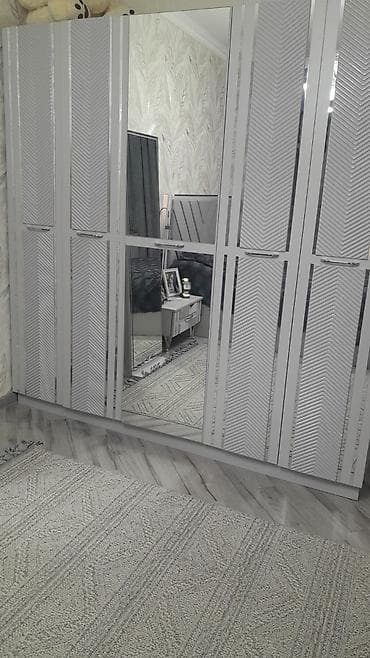 Б/у, 5 дверей, С зеркалом, Другой цвет, Другой материал, Распашной, Прямой шкаф