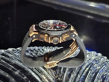 rus saatlari: Qol saatı, Hublot, rəng - Qızılı — 2