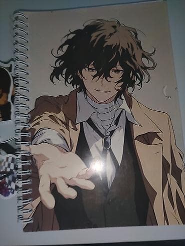 komputer ekran sekilleri: Anime temalı dəftər və stiker seti Bungou Stray dogs dəftər və — 4