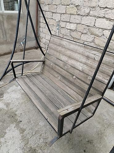 2el mebeler: İşlənmiş, Skamya-yelləncəl, Zontiksiz, Metal — 5