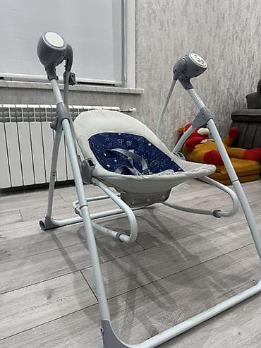 tula: Uşaq üçün elektrikli yelləncək-kreslo - Güclü metal karkaslı, geniş — 2