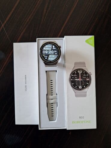 İşlənmiş, Smart saat, Borofone, Sensor ekran, rəng - Gümüşü