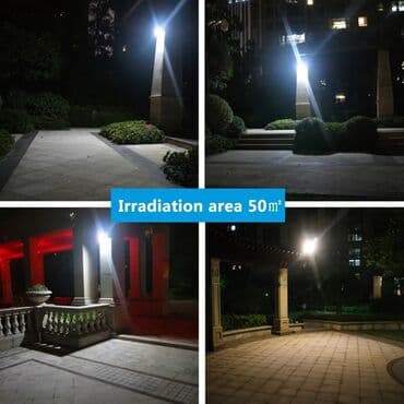 sensorlu lampa: Günəş ☀️⛅ enerjisi ilə işləyən sensorlu işıq lampa fasad divar önü — 10