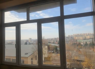 panorama pencereler: PVC plastik pəncərə sistemi - Material: ağ rəngli PVC profil - — 1