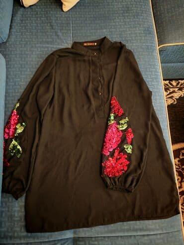 toxunma papaq modelleri: Qadın tunik köynək – Miss Marple - Rəng: qara - Model: uzun — 1