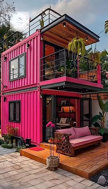 konteynerlər: Yeni muasir modul evlər kotteclər koffe şoplar istirahət məkanları — 6