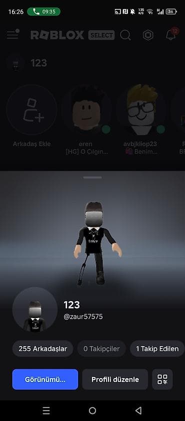 cekme: ROBLOX hesabı – oyun daxili avatar və kosmetiklər - Platforma: Roblox — 1