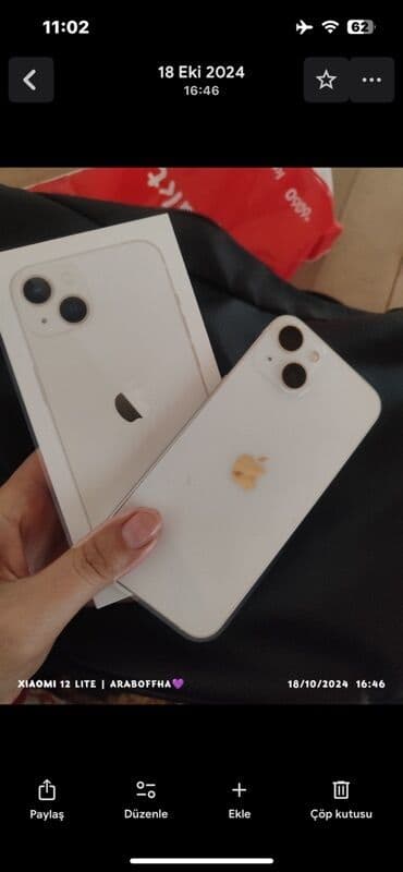 IPhone 13, 128 GB, Ağ, Face ID