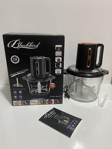 islenmis qaz sobasi: Blackbird Food Chopper – Model: BMG-3857 - Həcmi: 3.5L şüşə qab — 4