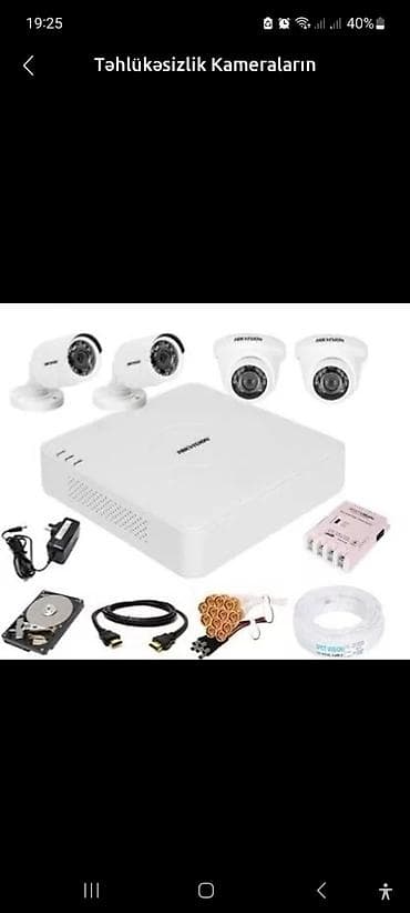 Видеокамеры: Kameraların təmiri quraşdırılması yaddan çıxan paroların sındırılması — 1