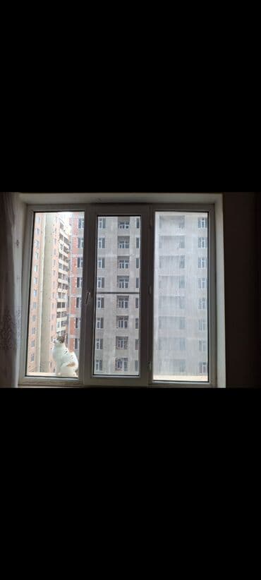 купить окно пластиковое бу: Plastik pəncərə. Ölçü 1.80/1.70. qiymət 60m. Xirdalan. Xtr. 5317 — 1