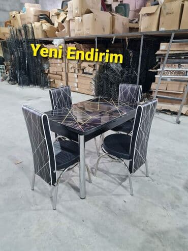 Masa və oturacaq dəstləri: Mətbəx üçün, Yeni, Açılan, 4 stul — 7