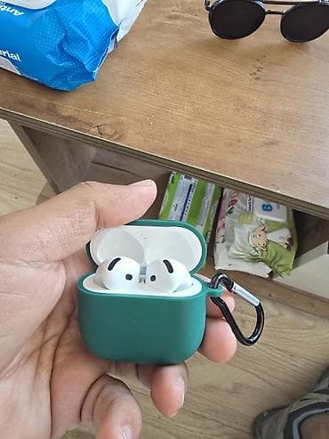 Наушники: Б/у Беспроводные (Bluetooth) Наушники, Apple, цвет - Белый — 3