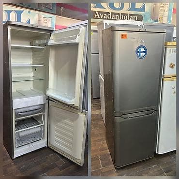 İşlənmiş 2 qapılı Indesit Soyuducu Satılır, rəng - Boz