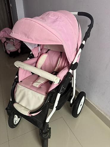 Модульные коляски: Коляска 3в1, Пол: Девочка, Возраст: <1 месяца — 4
