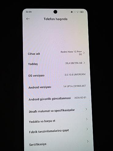 xiaomi 10t pro: Xiaomi 12 Pro, 256 GB, rəng - Qara, 
 Sensor, Barmaq izi, İki sim kartlı — 6