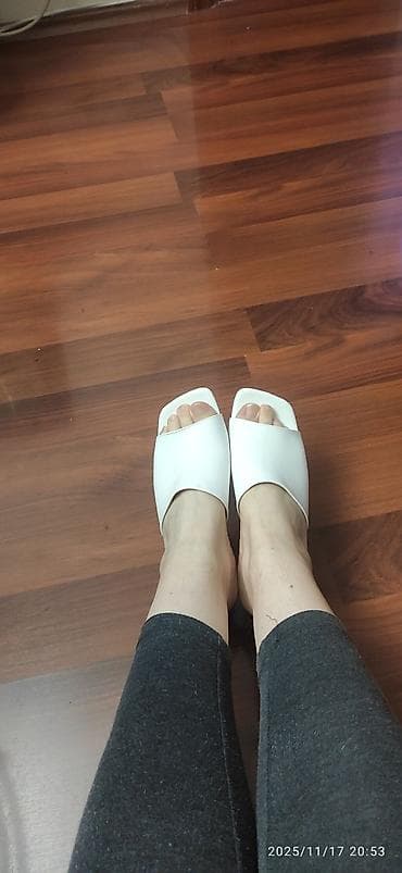 Tuflilər: Ölçü: 37, rəng - Ağ, Yeni — 8