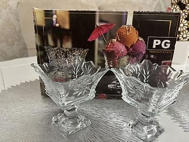 Tort və şiriniyyat qabı, Şüşə