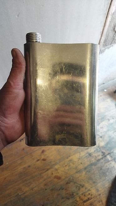 suvarma: Böyük metal cib kolbası (flask) - Material: cilalanmış metal — 2