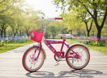 uşaq kalyeskası: Uşaq velosipedi – 16 düym təkərlər Xüsusiyyətlər: - Çəhrayı-ağ — 1