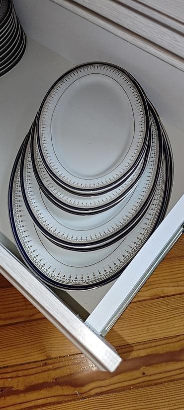 versace servis: Nahar dəsti, rəng - Ağ, Keramika — 4