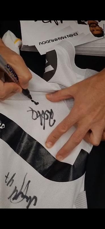 beşiktaş forma satışı: Imzali forma mateus silva leandro andrade aboubakar emin mahmudov — 2