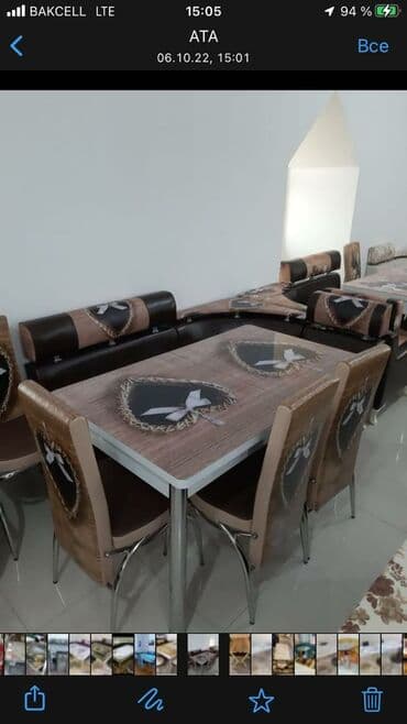 stol və stul dəstləri: 🇹🇷Türk istehsalı Möhtəşəm ✨✨ Kuxna üçün stol stul dəsti 2 stul 1 — 2