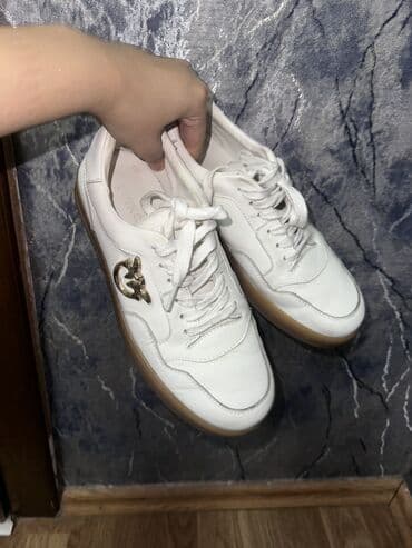 loro piana ayaqqabi qiymeti: Ağ rəngli dəri idman ayaqqabıları - Model: bağcıqlı, aşağıprofilli — 3