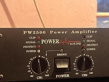 PW2500 Power Amplifier + Dynacord passıf qarışdırıcı sistemi Məhsul — 1