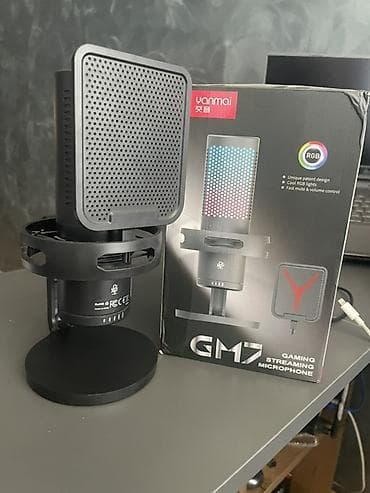 Yanmai GM7 USB Gaming/Streaming Mikrofonu - RGB işıqlandırma: rəngli — 2