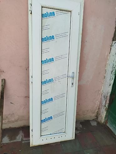 plastik qapi pencere satisi: PVC qapı – Monoline profilli - Material: Ağ rəngli PVC profil — 2