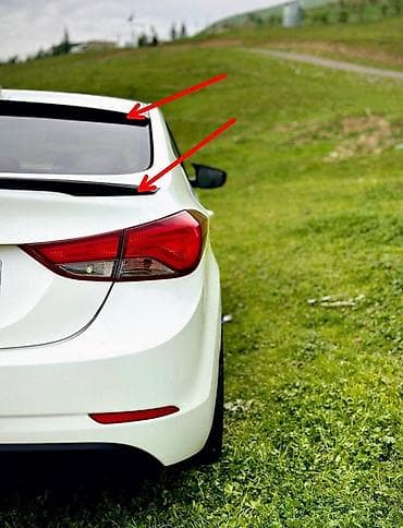 Hyundai Elantra üçün arxa şüşə üstü və baqaj qapağı üstü lip/spoiler