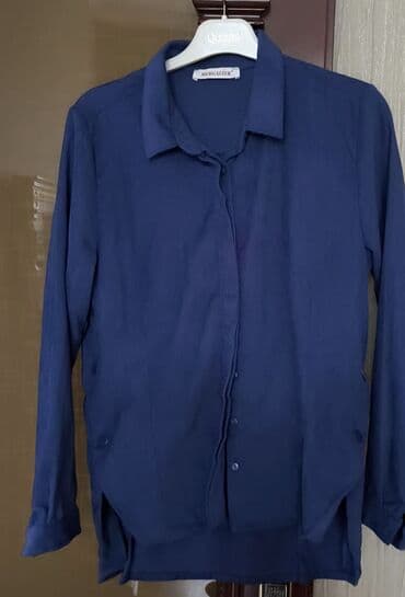 MIRGAZZER markalı qadın köynəyi - Rəng: tünd göy (navy) - Model