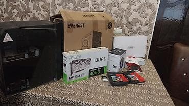 Настольные ПК и комплектующие: RTX 4060-li oyun kanputer Texniki göstəricilər: - Videokart: ASUS — 8