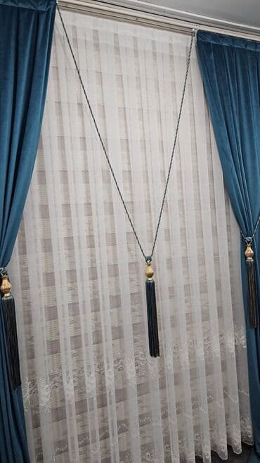 ucuz tul: Ağ rəngli, şəffaf tül parça. Yüngül və zərif görünüşü ilə pərdələr — 17