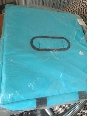 Mavi rəngli saxlama/daşıma çantası (fermuarlı) - Material: qalın