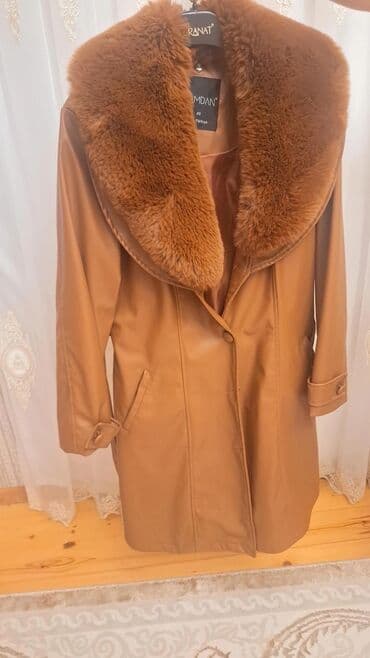 adore az parfum: İki qadın paltosu dəsti 1) Qəhvəyi süni dəri palto - Model: qamətli — 1