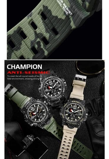 военные конструкторы: Новый, Наручные часы, цвет - Черный — 6