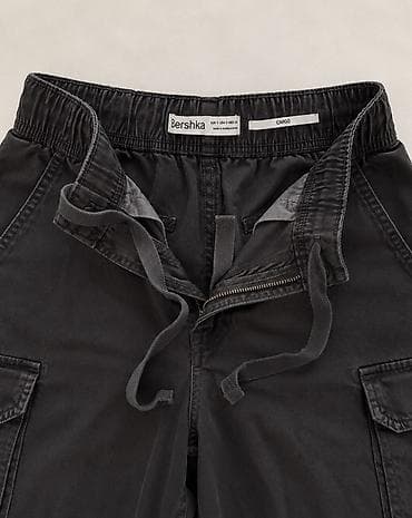 Шорты: Мужские шорты, Bershka, S, цвет - Черный — 3