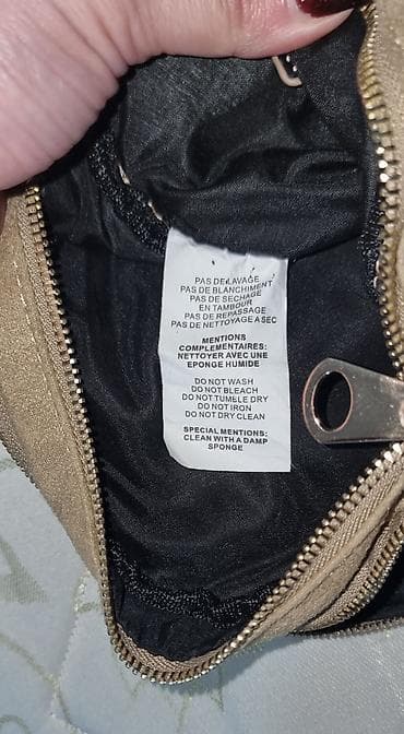 pres aparati satilir: FRANSANIN ORİGİNAL Woman dairəvi çiyin çantası - Rəng: bej/qum — 4