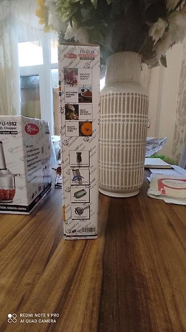 FUMA Japan FU-2039 əl blenderi - 2 sürət rejimi - 4 bıçaqlı sistem -