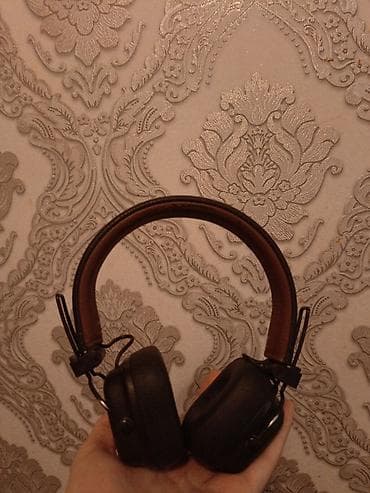 marshall major 5 qiymeti: İşlənmiş Simli Qulaqcıqlar, Marshall, rəng - Qəhvəyi — 3