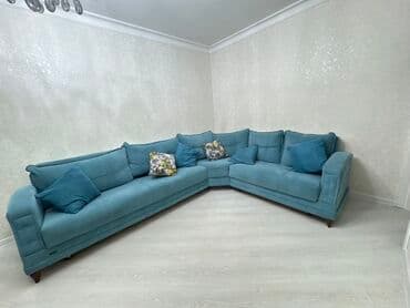 künc divan mətbəx: Künc divan, Açılan, Bazalı, Parça — 1