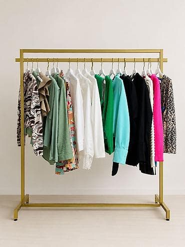 Mağaza avadanlığı: Minimalist metal paltar asqısı – butik, şourum və ev geyim saxlama — 5