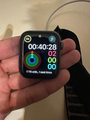 Smart saatlar: İşlənmiş, Smart saat, Apple, Аnti-lost, rəng - Qara — 1